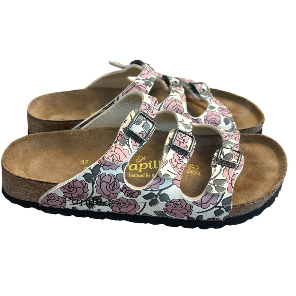 Birkenstock Papillio Sandals Women's EU 37 US 6.5 Florida Sandals White Rose
